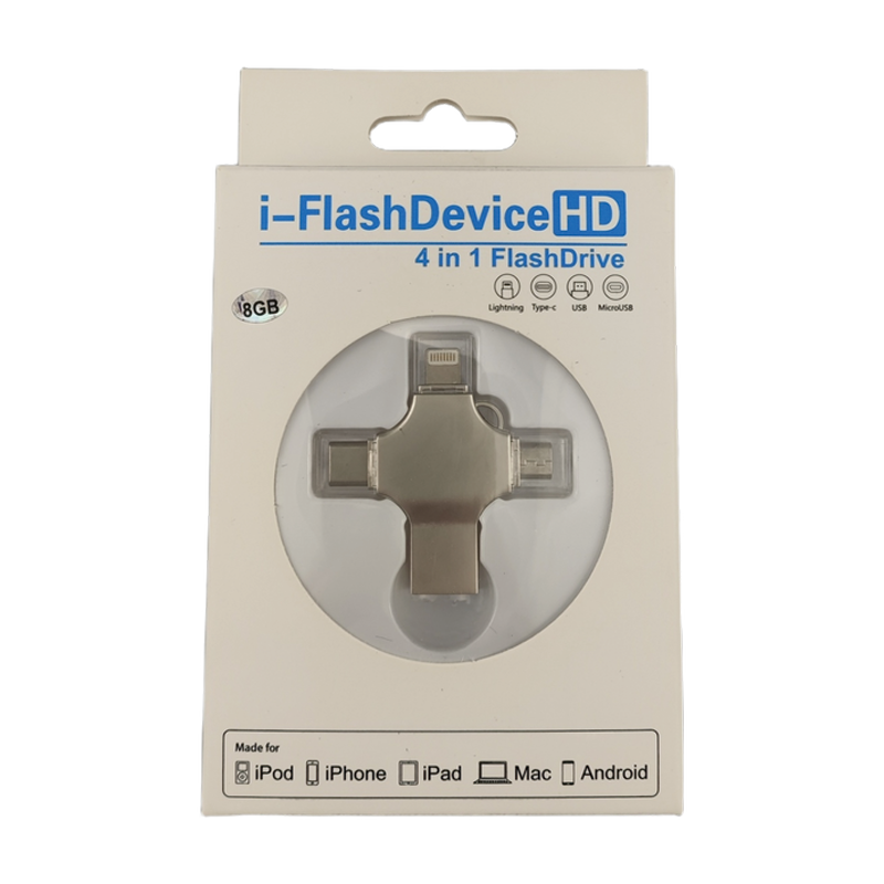 USB flash thumb drives U Disk data Ultra 3.0 USB-C Type-C anti-lost durable Portable storage High-speed Encrypted Plus for iPhone/Android Bulk wholesale keychain Eco-friendly OTG Bulk wholesale Custom logo 4in1-1