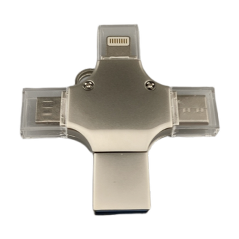 USB flash thumb drives U Disk data Ultra 3.0 USB-C Type-C anti-lost durable Portable storage High-speed Encrypted Plus for iPhone/Android Bulk wholesale keychain Eco-friendly OTG Bulk wholesale Custom logo 4in1-1