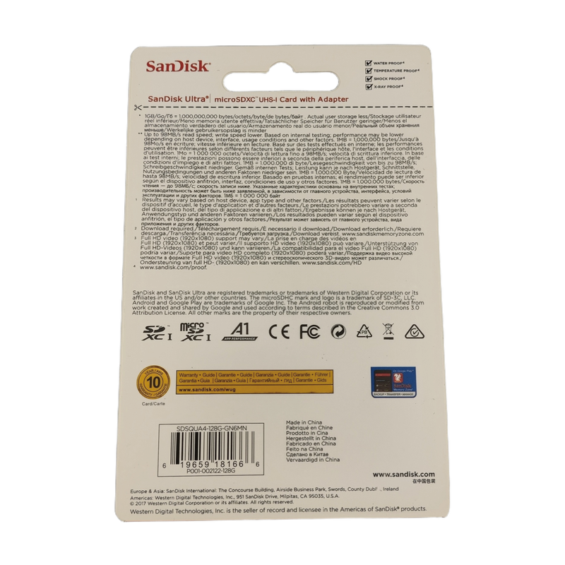 Memory Card Security TF/SD Micro Ultra EVO Plus Genuine Class 10 SDHC/SDXC for 4K video high-speed cameras data software or dash cam gaming UHS-I/UHS-II Lexar Professional 633x Nintendo Switch Camera Durable GoPro OTG Certified Bulk wholesale SanDisk5