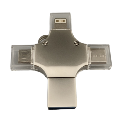 USB flash thumb drives U Disk data Ultra 3.0 USB-C Type-C anti-lost durable Portable storage High-speed Encrypted Plus for iPhone/Android Bulk wholesale keychain Eco-friendly OTG Bulk wholesale Custom logo 4in1-1